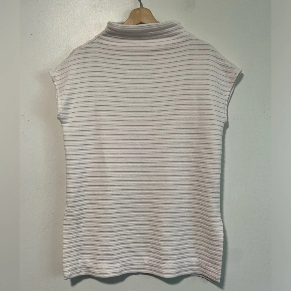 Alfani Women’s Cap Sleeve Ribbed Mock Neck  Top - Size S